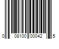 Barcode Image for UPC code 008100000425