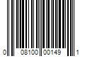 Barcode Image for UPC code 008100001491