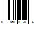 Barcode Image for UPC code 008100001736