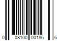 Barcode Image for UPC code 008100001866