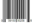 Barcode Image for UPC code 008100002085