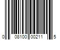 Barcode Image for UPC code 008100002115