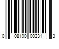 Barcode Image for UPC code 008100002313