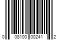 Barcode Image for UPC code 008100002412