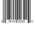 Barcode Image for UPC code 008100003204