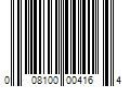 Barcode Image for UPC code 008100004164