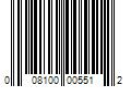 Barcode Image for UPC code 008100005512