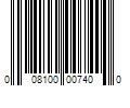 Barcode Image for UPC code 008100007400