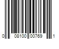 Barcode Image for UPC code 008100007691