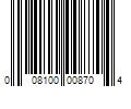 Barcode Image for UPC code 008100008704