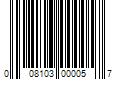 Barcode Image for UPC code 008103000057