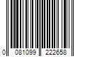 Barcode Image for UPC code 0081099222658