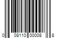 Barcode Image for UPC code 008110000088