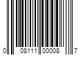 Barcode Image for UPC code 008111000087