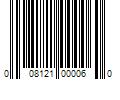 Barcode Image for UPC code 008121000060