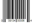 Barcode Image for UPC code 008134000064