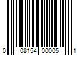 Barcode Image for UPC code 008154000051