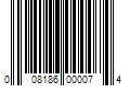 Barcode Image for UPC code 008186000074