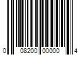 Barcode Image for UPC code 008200000004. Product Name: 