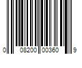 Barcode Image for UPC code 008200003609