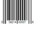 Barcode Image for UPC code 008214000076