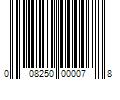 Barcode Image for UPC code 008250000078