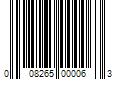 Barcode Image for UPC code 008265000063