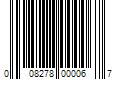 Barcode Image for UPC code 008278000067