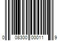 Barcode Image for UPC code 008300000119