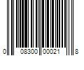 Barcode Image for UPC code 008300000218