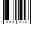 Barcode Image for UPC code 0083000004063