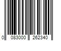 Barcode Image for UPC code 0083000262340