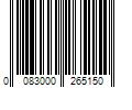 Barcode Image for UPC code 0083000265150