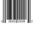 Barcode Image for UPC code 008303000062