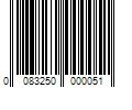 Barcode Image for UPC code 0083250000051