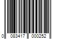 Barcode Image for UPC code 0083417000252