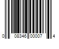 Barcode Image for UPC code 008346000074