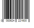 Barcode Image for UPC code 0083624221600