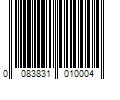 Barcode Image for UPC code 0083831010004