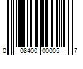 Barcode Image for UPC code 008400000057