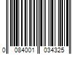 Barcode Image for UPC code 0084001034325