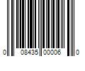 Barcode Image for UPC code 008435000060. Product Name: Larin Bottle Jack
