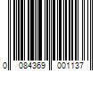 Barcode Image for UPC code 0084369001137