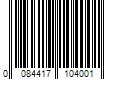 Barcode Image for UPC code 0084417104001