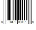 Barcode Image for UPC code 008470000070