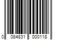 Barcode Image for UPC code 0084831000118