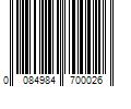 Barcode Image for UPC code 0084984700026