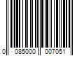 Barcode Image for UPC code 0085000007051