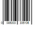 Barcode Image for UPC code 0085003335106