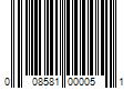 Barcode Image for UPC code 008581000051